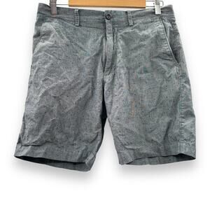 J. Crew Factory Men's Gray Chambray Chino Gramercy 8" Inseam Shorts Sz 31" Waist